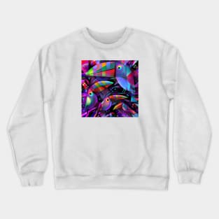 Tropical Birds Crewneck Sweatshirt